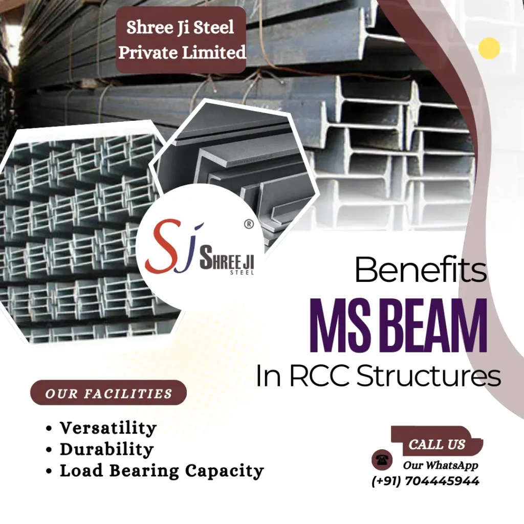 Benefits MS Beam in RCC Structure
