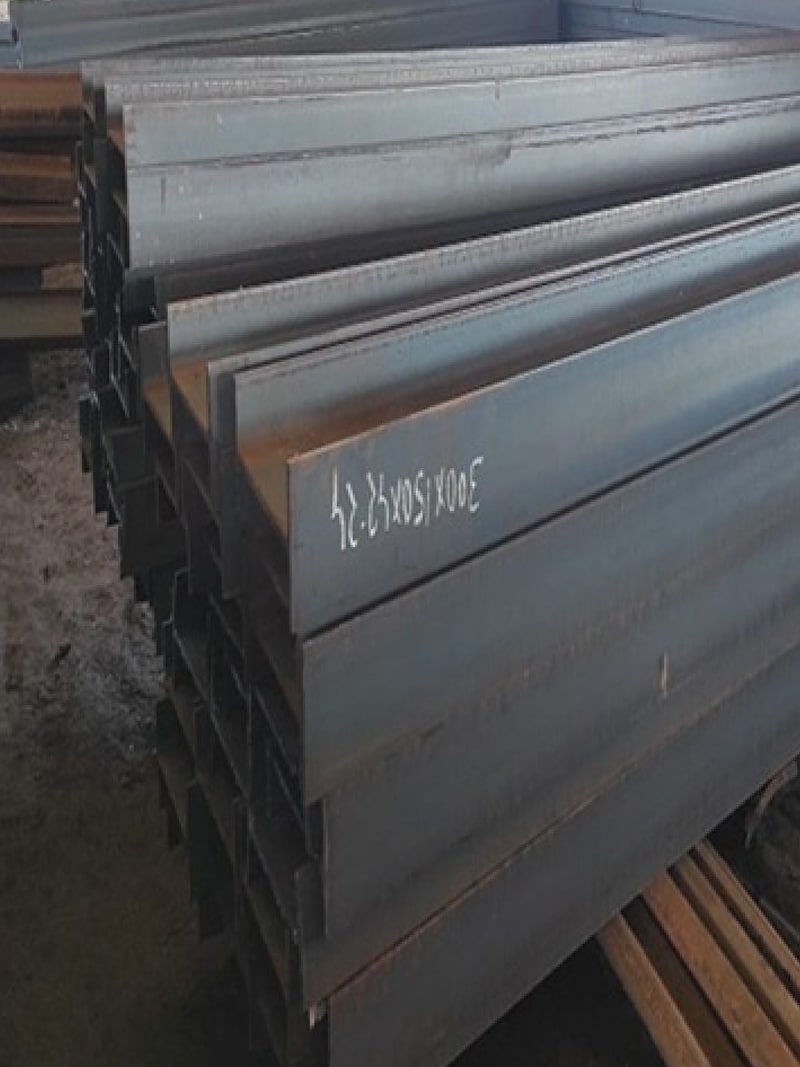 Stack of Iron Beams ready for dispatch